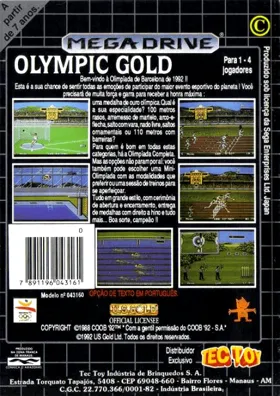 Olympic Gold (Europe) (En,Fr,De,Es,It,Nl,Pt,Sv) box cover back